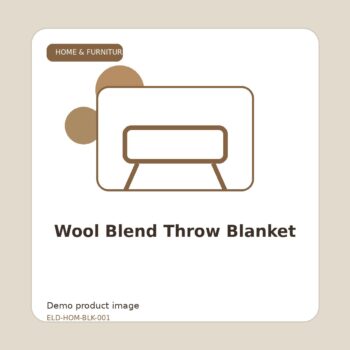 Wool Blend Throw Blanket