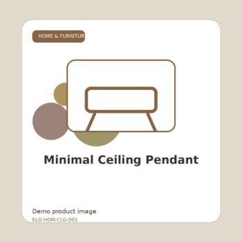 Minimal Ceiling Pendant