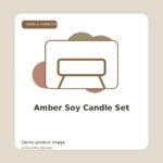 Amber Soy Candle Set