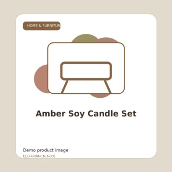 Amber Soy Candle Set