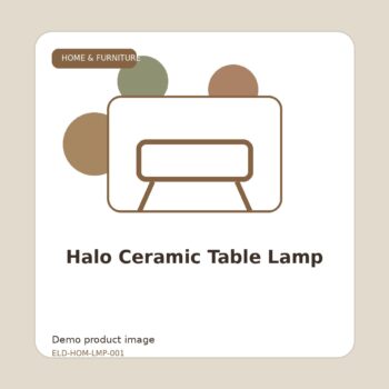 Halo Ceramic Table Lamp