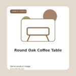 Round Oak Coffee Table