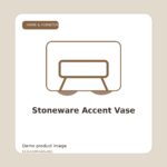 Stoneware Accent Vase