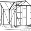 Orangery style Greenhouse Vitavia Sirius M