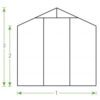 Vitavia R2H Greenhouse with Base Frame