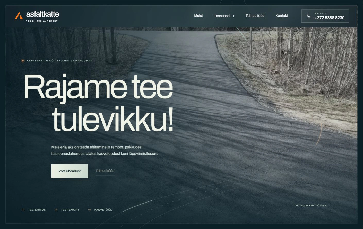 Asfaltkatte website presentation