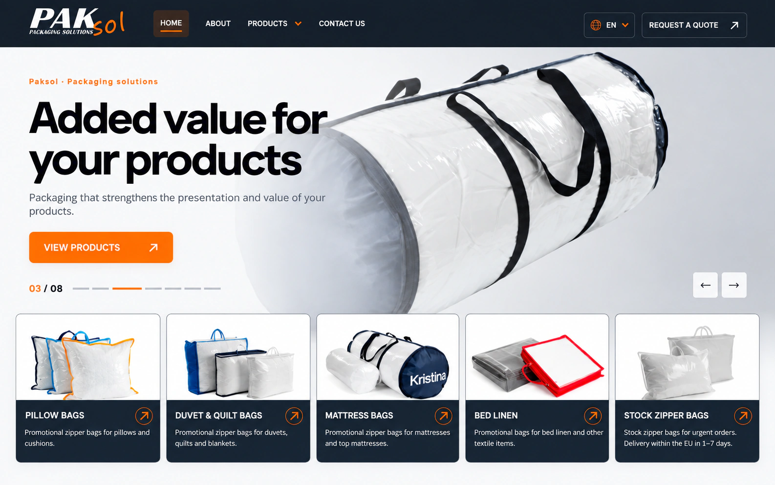 Paksol website presentation