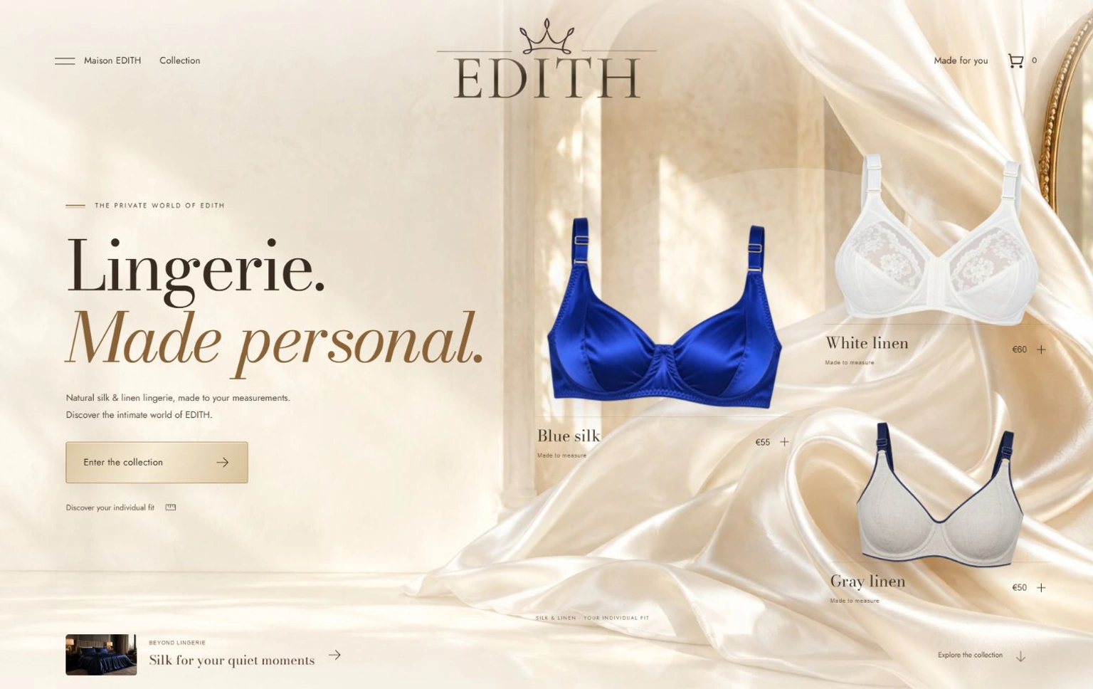 EDITH Exclusive website presentation