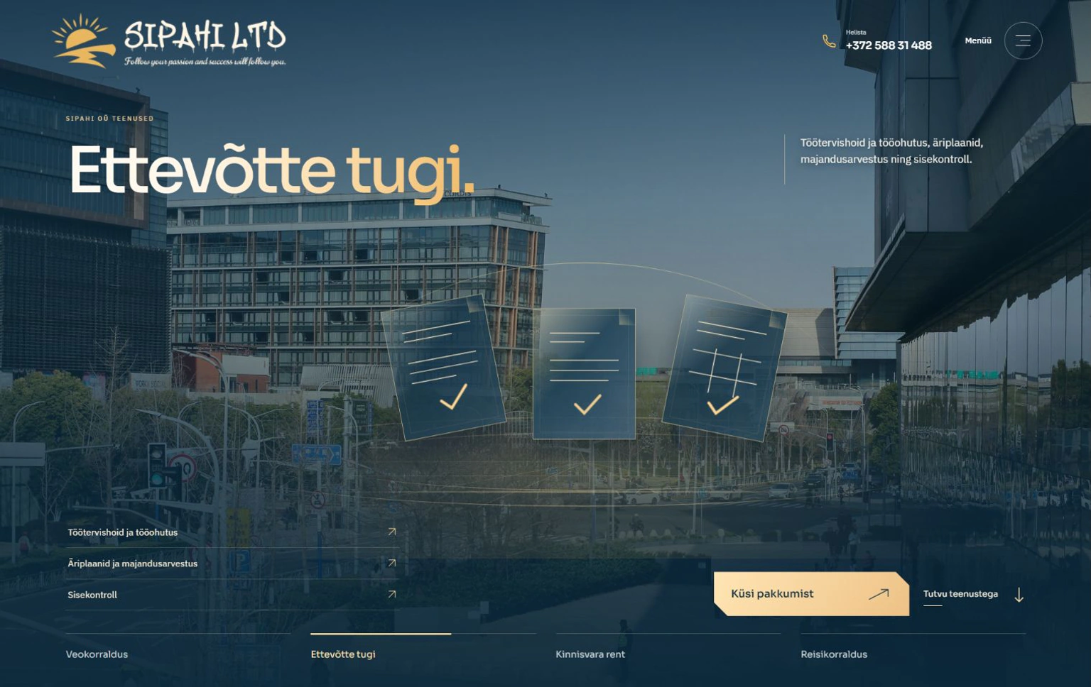 Sipahi website presentation