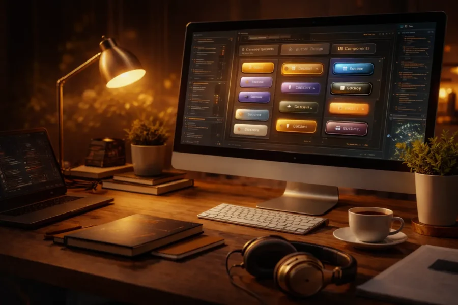 modern css buttons hover effects UI design