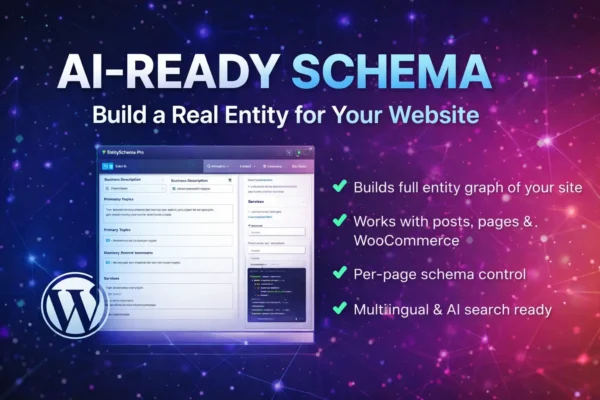EntitySchema Pro WordPress structured data and entity SEO plugin