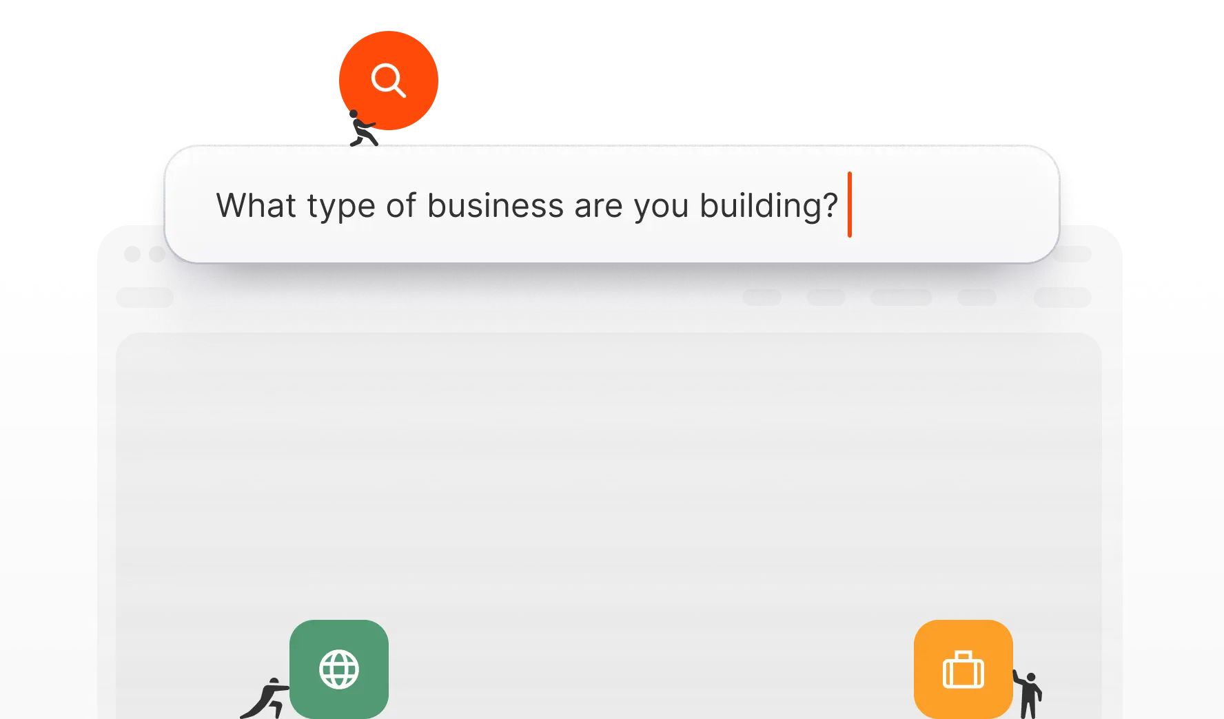Durable AI website builder asking business questions