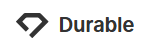 Durable logo