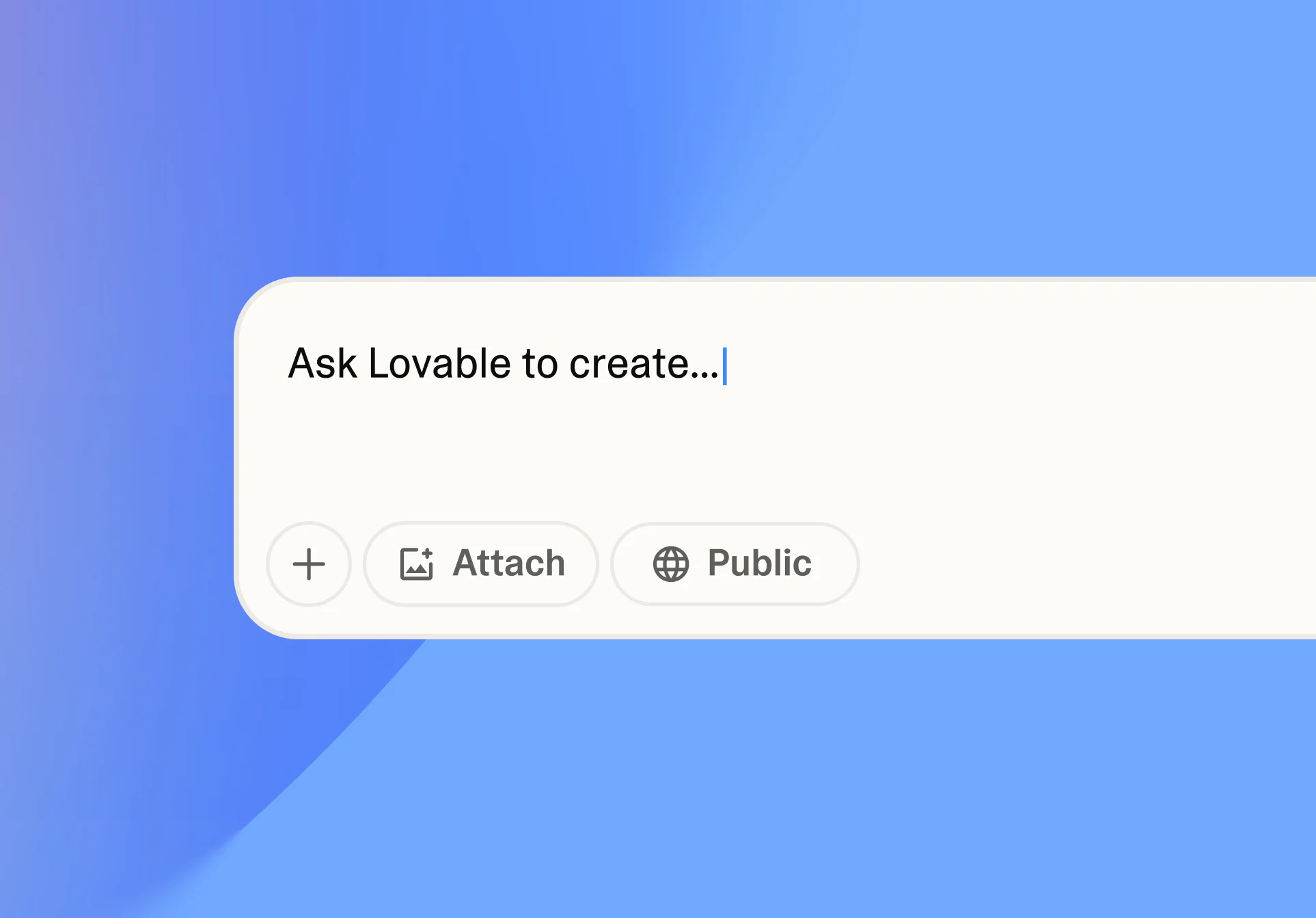 Lovable AI app builder prompt interface